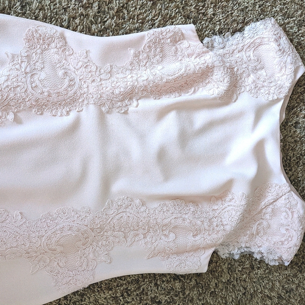 Light Pink Formal Midi Dress